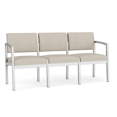 Lenox Steel Waiting Reception 3 Seat Tandem Seating Metal Frame No Center Arms