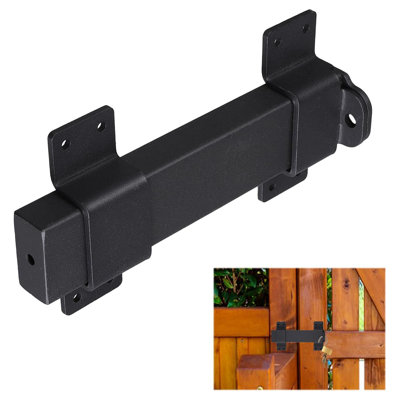 Barn Door Lock Latch, 7.5 Inch Adjustable Slide Gate Latch With Padlock Hole