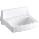 Greenwich Ceramic 21" Wall Mount Bathroom Sink with Overflow