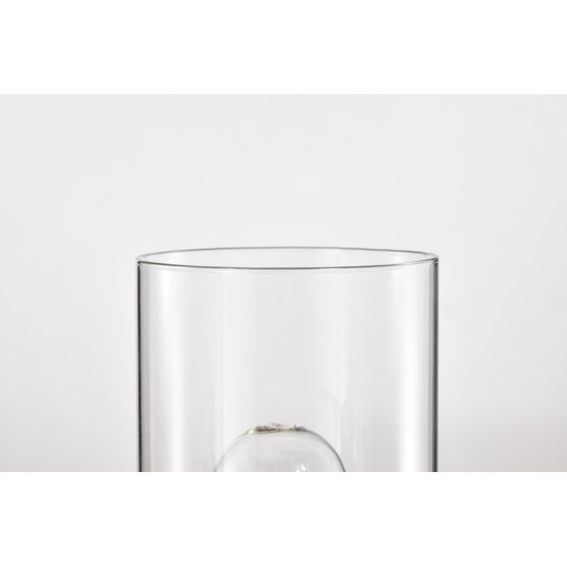 Meuble-lavabo 3 lumières Rosmunda - noir mat avec verre transparent
