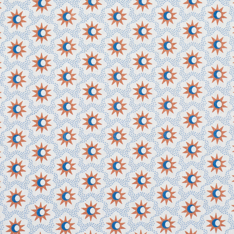 Lucie Fabric, Clay/Blue