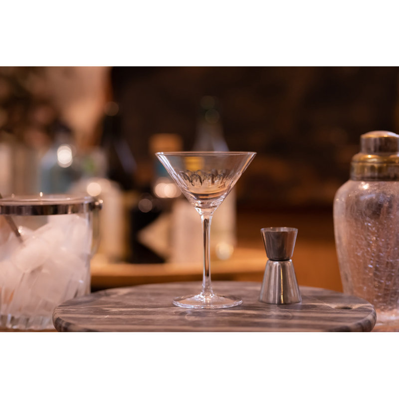 Handmade Crystal Martini Glass
