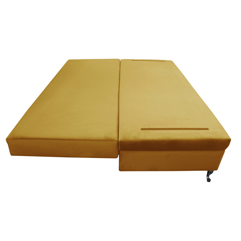 Glamour 3 Seater Sofa Bed, Gold