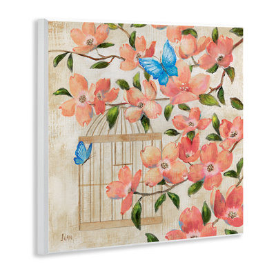 Plaque murale Spring Fling Red Blossoms, design par Nan