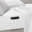 Très grand édredon très grand, imprimé botanique gris-jaune, pochettes de rangement supplémentaires et drap floral gris moderne, rembourrage, poche latérale-124477635