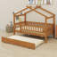 Lit en bois avec couchette-1076371909
