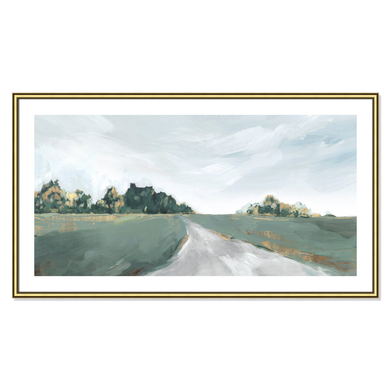 Field Of Dreams by Isabelle Z, Gold Framed Paper, 25.5" H x 45.5" W x 0.88" D