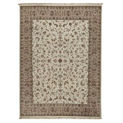 Tapis rectangulaire noué à la main