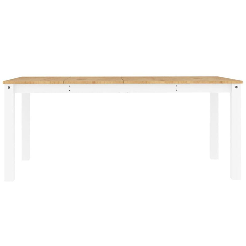 Anarbek Solid Wood Dining Table, White, 90cm W x 180cm L