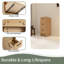 Armoire de rangement autoportante 12 po avec trois tiroirs, chêne clair 12 po