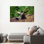 Décoration murale en toile de coton d'inspiration bohémienne mettant en vedette un motif imprimé d'orignal sur corne, idéal pour la décoration intérieure et les occasions spéciales