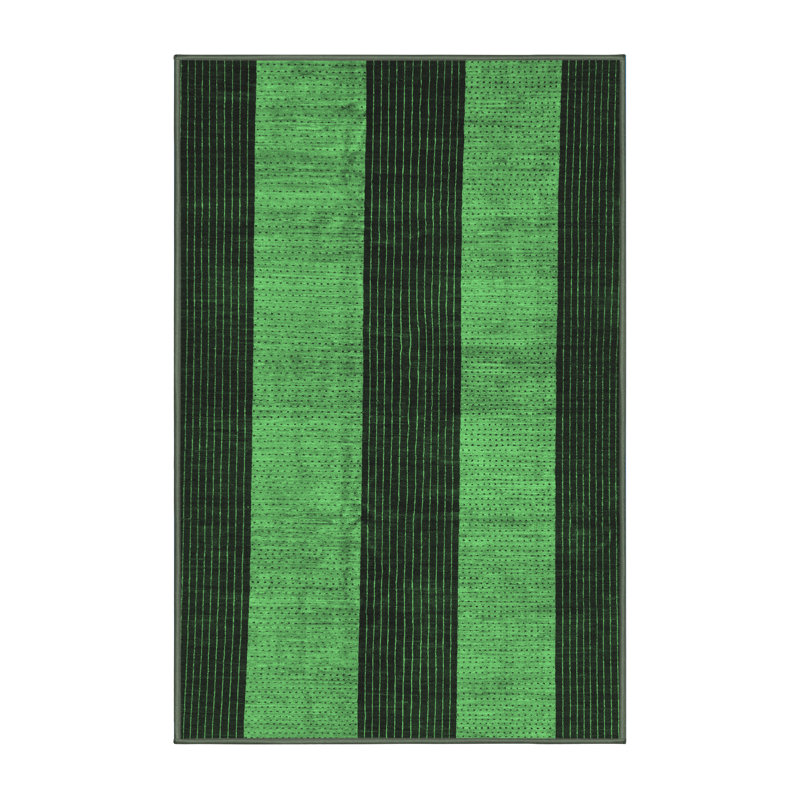 Washable Striped Indoor Rug, Rectangle 3' x 5'