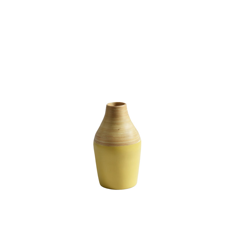 Pot en bambou Bahia, Jaune