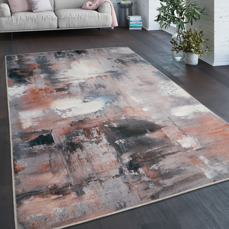 Biehle Abstract Area Rug, Round 160cm