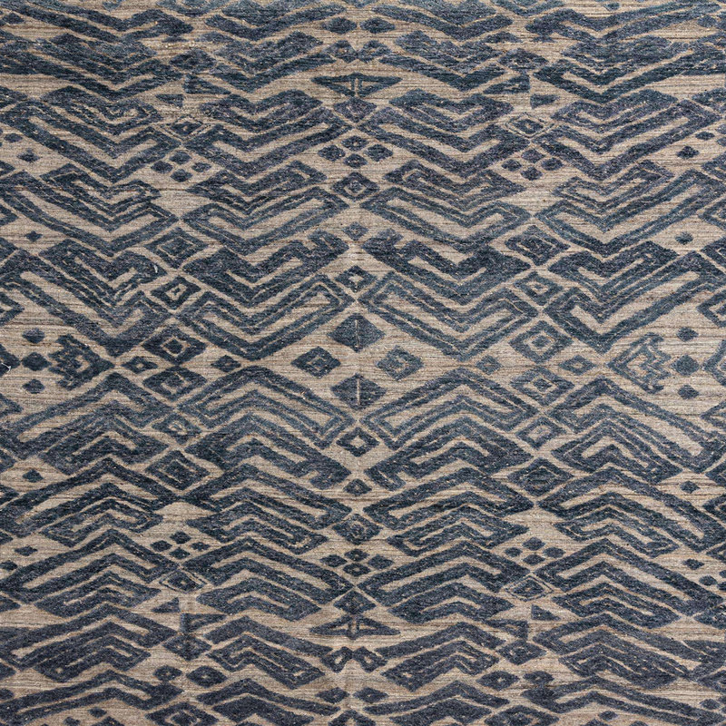 Tapis abstrait moderne 4774, Carré 3 pi