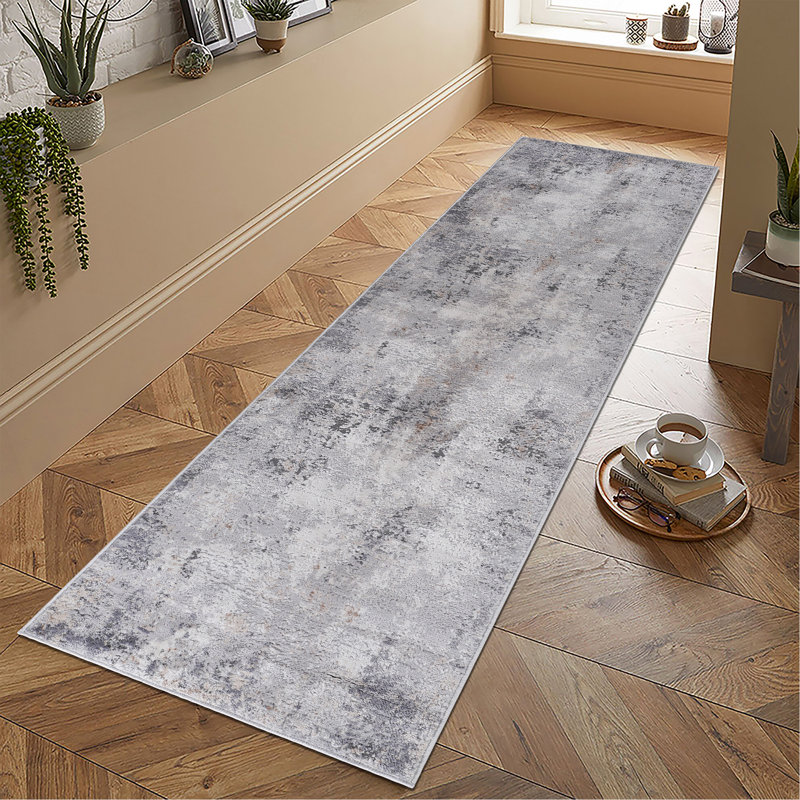 2X8 Ivory/Sand/Abstract Non-Shedding Living Room Bedroom Dining Home Office Stylish And Stain Resistant Area Rug