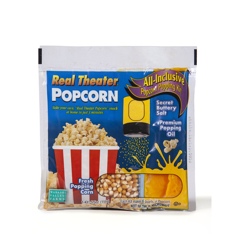 Wabash Valley Farms Real Theater 5 Pack All Inclusive Popcorn Popping Kit