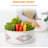 5-Tier Rotating Storage Basket Organizer, Durable PP Plastic Multi-Purpose Rack For Kitchen, Pantry, Bathroom & Home, Space-Saving Design With Breathable Grid Pattern