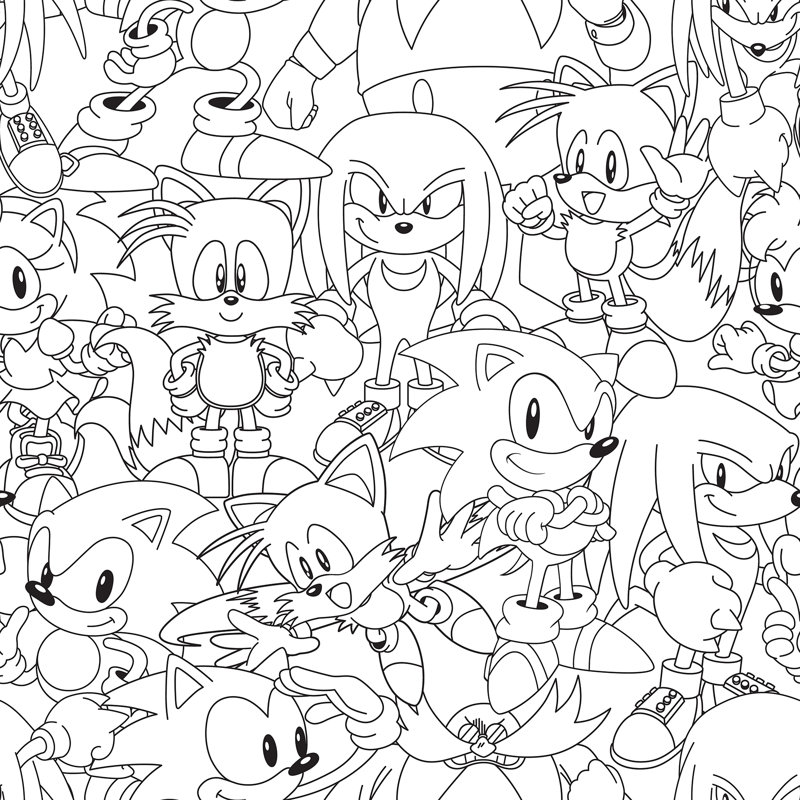 Papier peint adhésif Sonic The Hedgehog