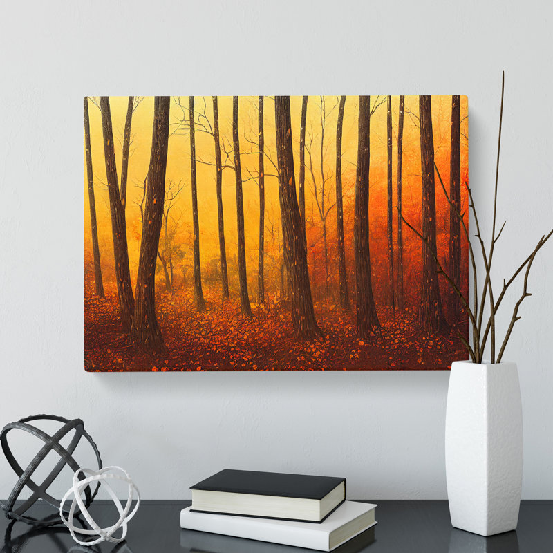 Superb Autumn Forest - Wrapped Canvas