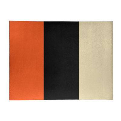 San Francisco Flatweave Orange/Black/Cream Rug