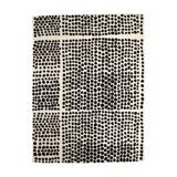 Wool Polka Dots Area Rug in Black