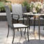 Ensemble de 4 chaises de salle à manger d'extérieur en osier Outsunny-918916892