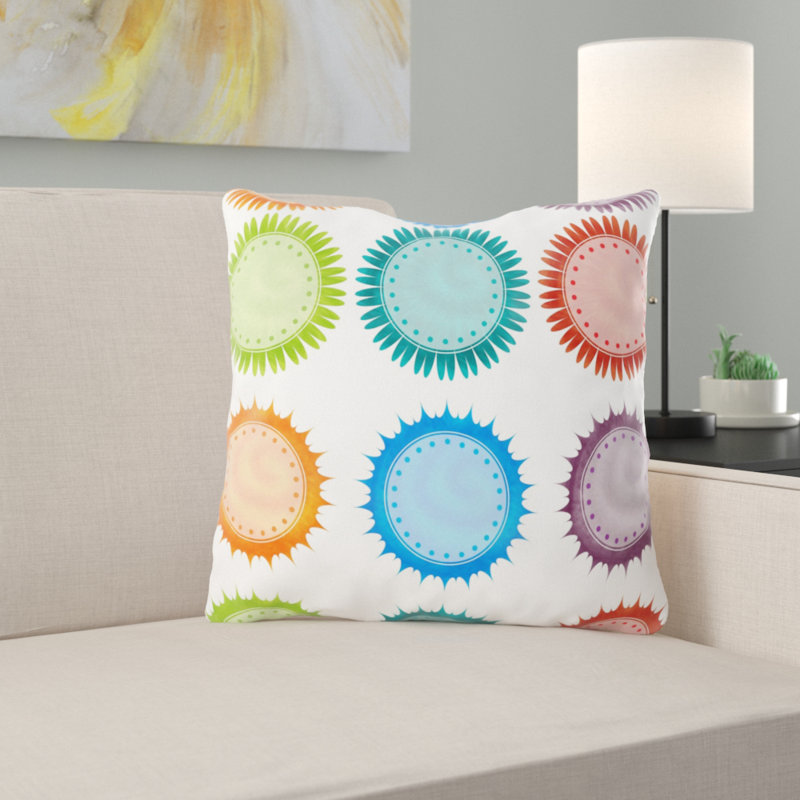 Solid Colour Reversible Throw Pillow, Microsuede, Indoor
