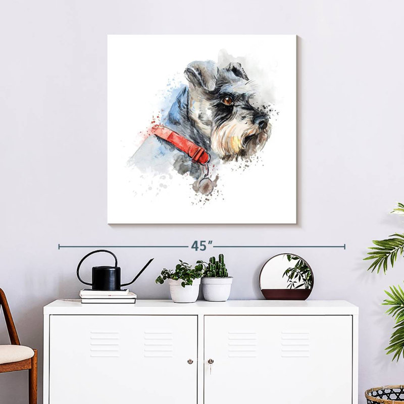 Crowle Schnauzer Splash, 30" H x 30" W
