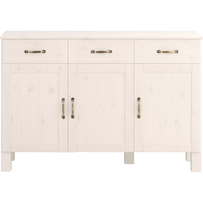 Martindale 125cm Solid Wood Sideboard, White