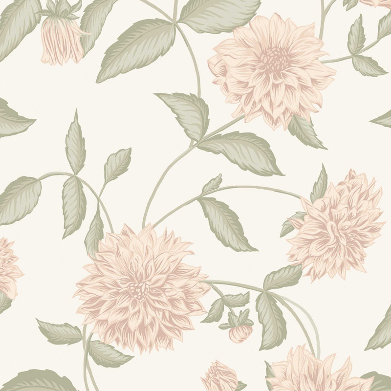 Boråstapeter Dahliadröm Wallpaper, Blush