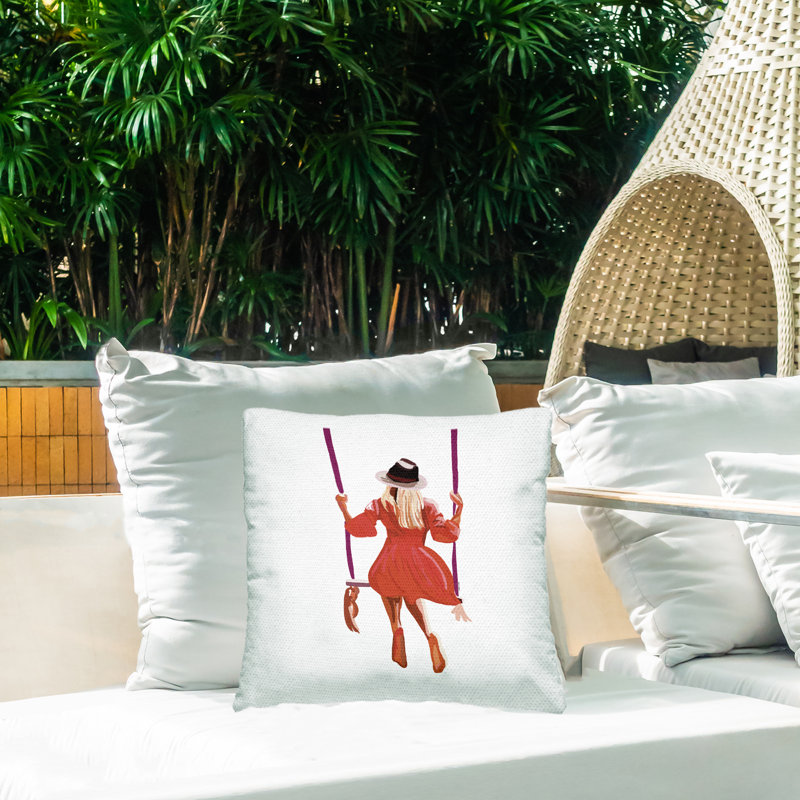 Coussin d'extérieur imprimé Summer Trending par Amelia Noyes