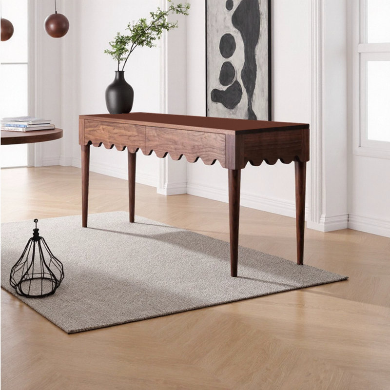 Bureau à structure à tenon et mortaise en noyer noir