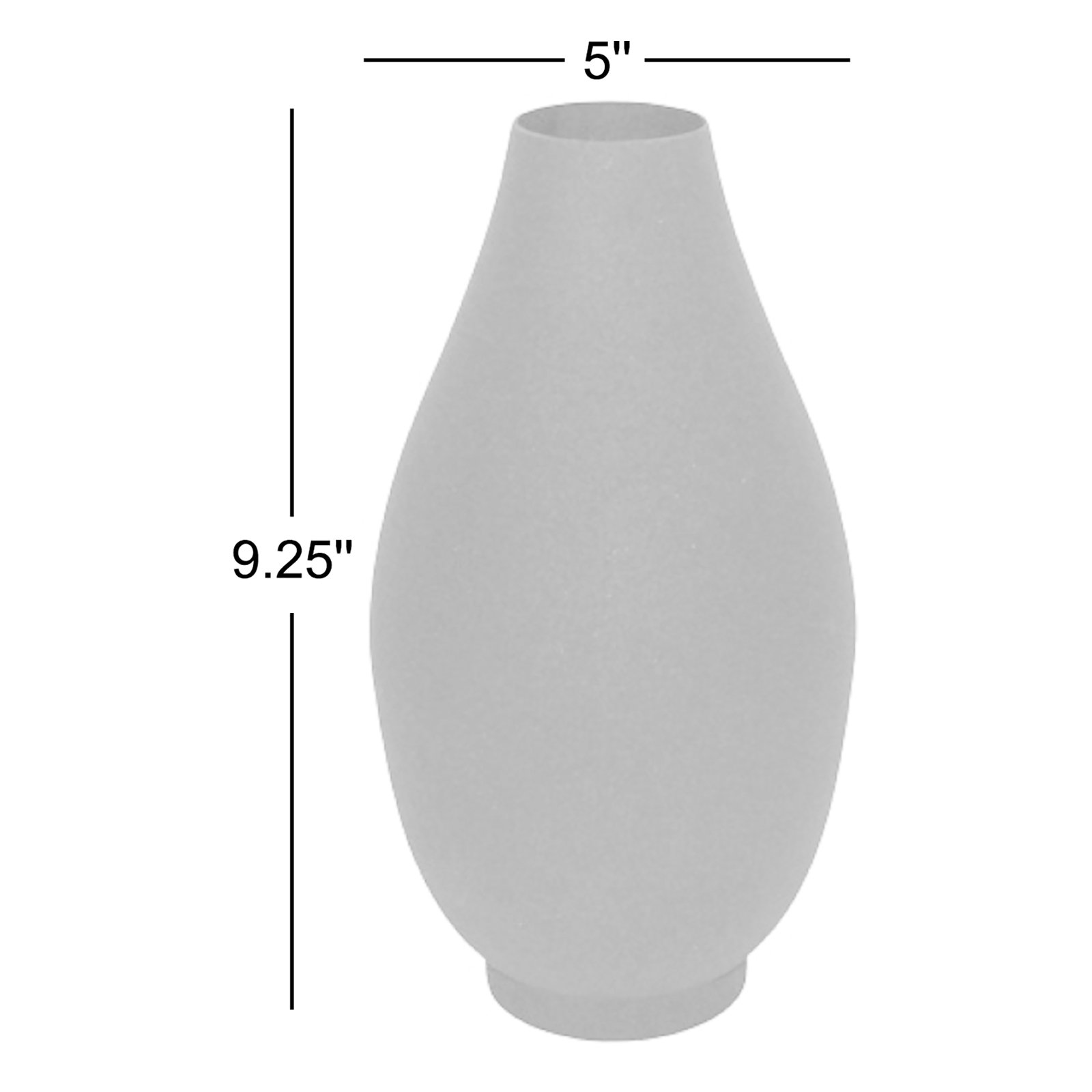 Jenny White Iron Table Vase, White