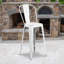 Blake Industrial Style Bar Chair - Set of 4 - Modern Metal Bar or Counter Height-1218146571-1218146574