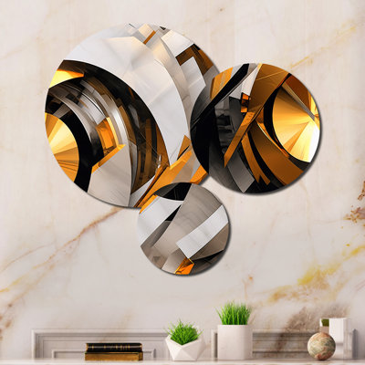 Abstract Wall Decor on Metal