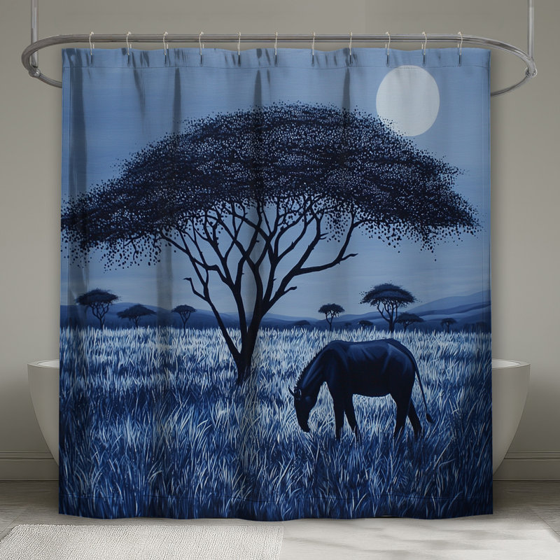 Rideaux de douche Blue Savanna, 70 po l x 72 po H