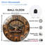 Horloge murale en bois 12 po