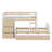 Twin Over Twin Loft Bunk Bed With 6 Drawers And Ladder, Wood Loft Bed Frame With Slats Support And Safety Rail-144824215