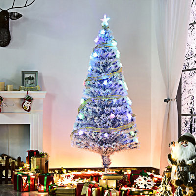 Sapin de Noël artificiel avec lumières réalistes multicolores 5 pi