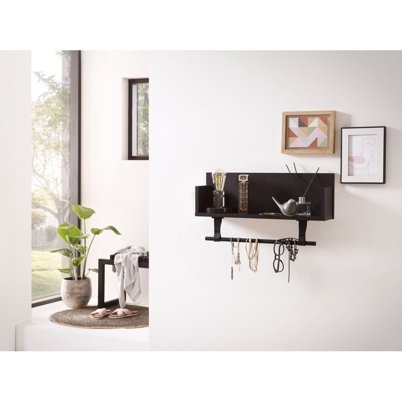 Daphne Wall Shelf, Black