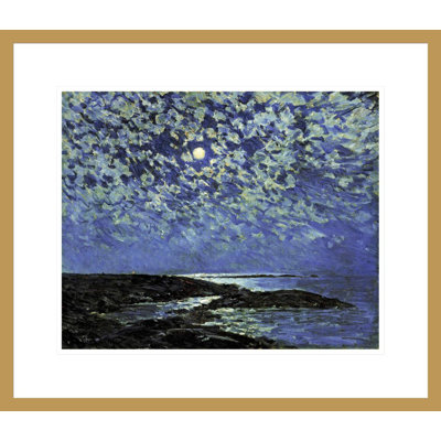 «Moon of Isle of Shoals» par Childe Hassam, impression giclée encadrée