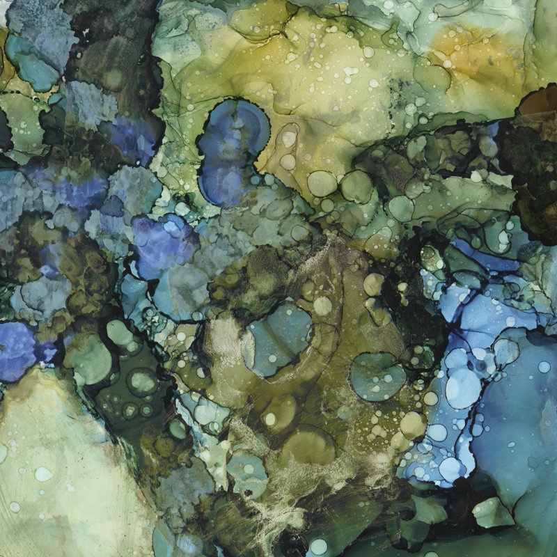 " Sea Tangle II " by Victoria Borges Painting Print, 12" H x 12" W  