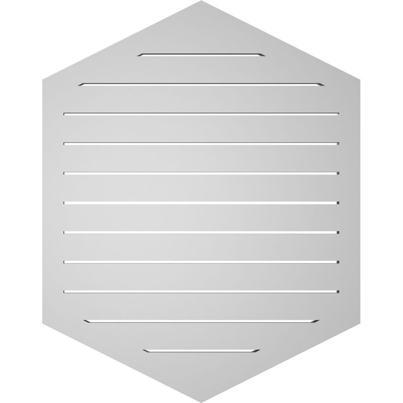 Pente verticale verticale en uréthane 6 pi, 38" H x 30" W x 1.5" D