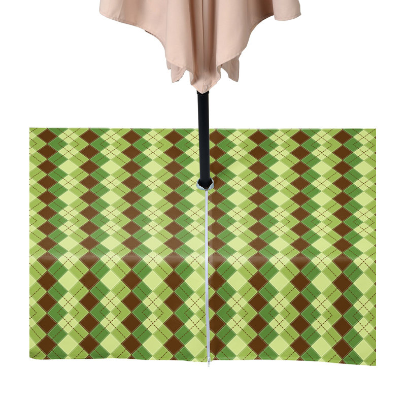 Billy Plaid Water Repellent Tablecloth, 84" x 60"