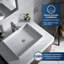 Lavabo de salle de bain rectangulaire 23-5 / 8 po x 17-3 / 4 po Karran Sternhagen SQS500-102145197