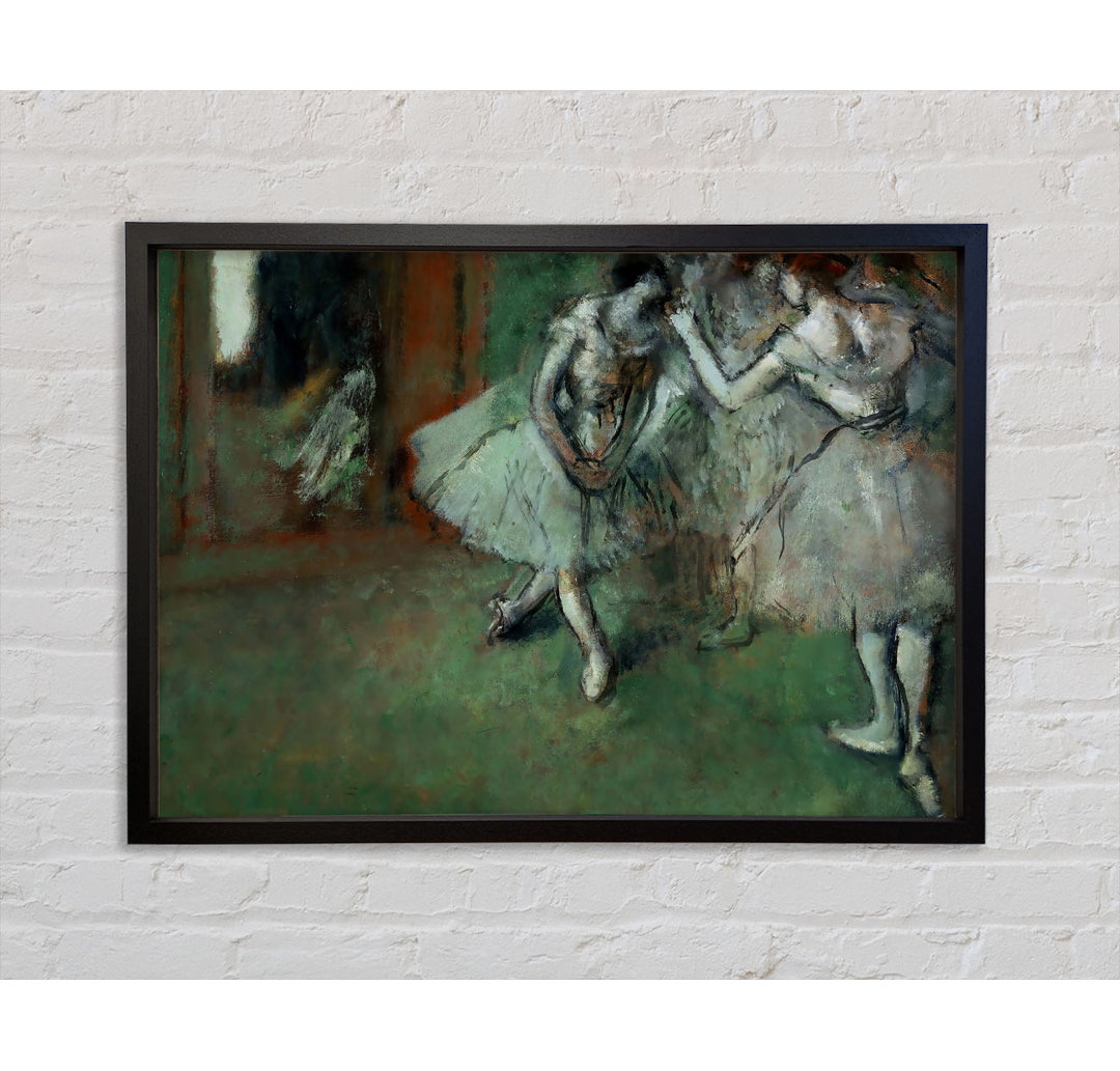 Eine Gruppe von Tänzern von Edgar Degas - Einzelbildrahmen Kunstdrucke auf Leinwand