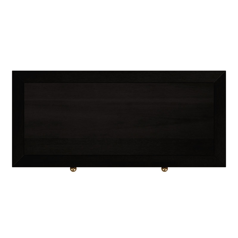 Nora 54 in. W Wood 1 Drawer 2 Door Accent Storage Cabinet, Antique Coffee