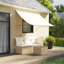 Latitude Run Polyester Cover Retractable Patio Awning-410075540-410075541