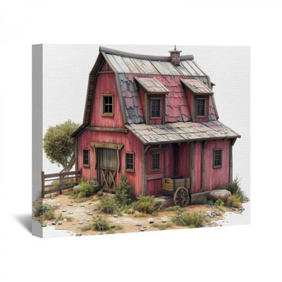 Grange sur toile